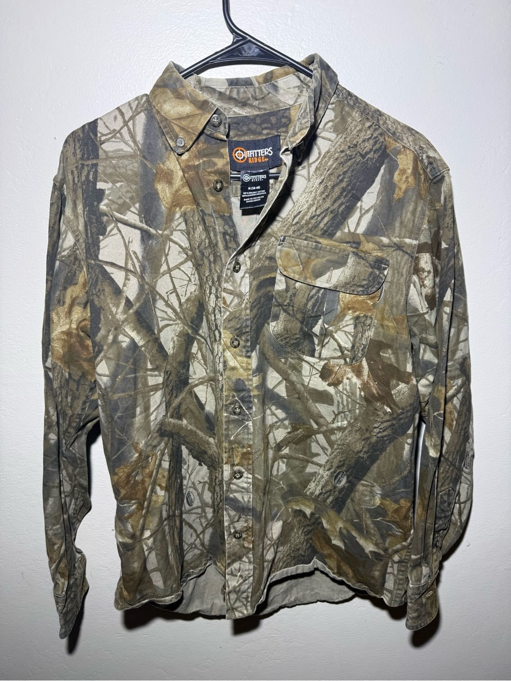 Hunters Ridge Men's Lightweight Camo Shirt Jacket - Green/Brown